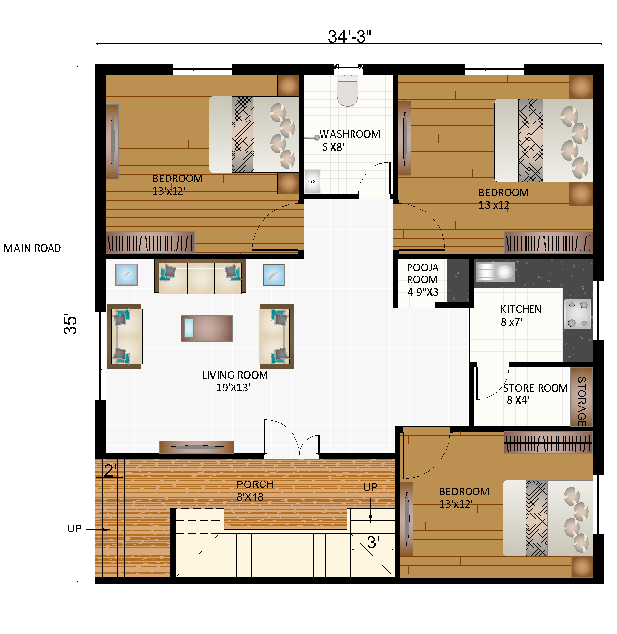 Office Architectural Designer in Bavdhan Pune – Modern Workspace Design Experts